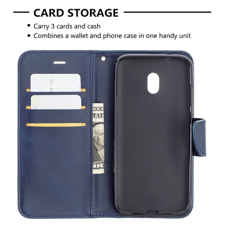 For Nokia C1 Plus Retro Lambskin Texture Pure Color Horizontal Flip PU Leather Case with Holder & Card Slots & Wallet & Lanyard