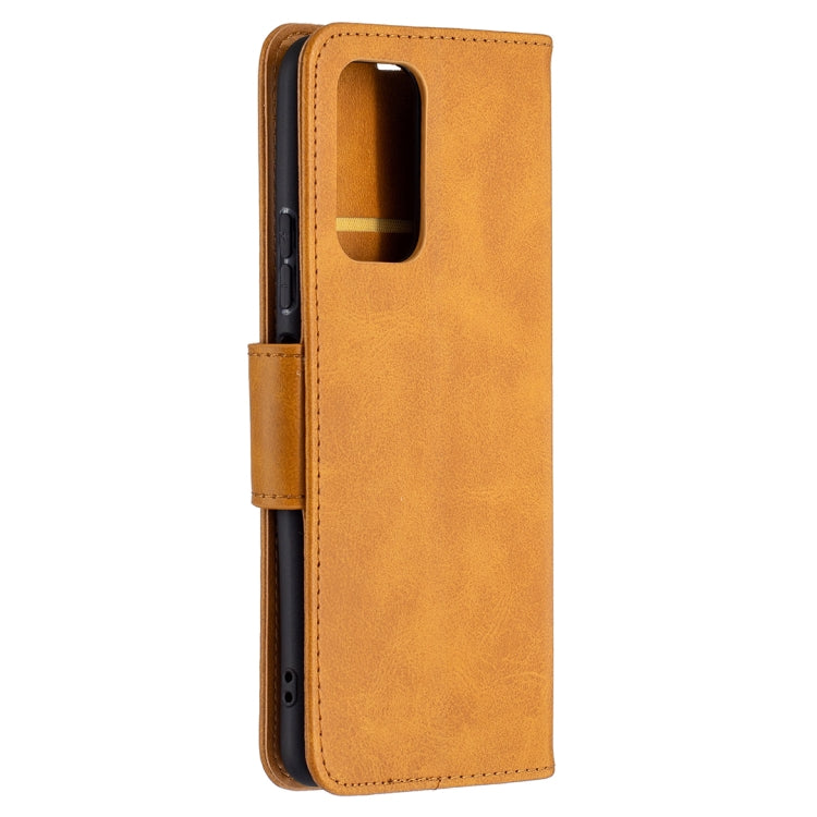 For Xiaomi Redmi Note 10 Pro Retro Lambskin Texture Pure Color Horizontal Flip PU Leather Case with Holder & Card Slots & Wallet & Lanyard