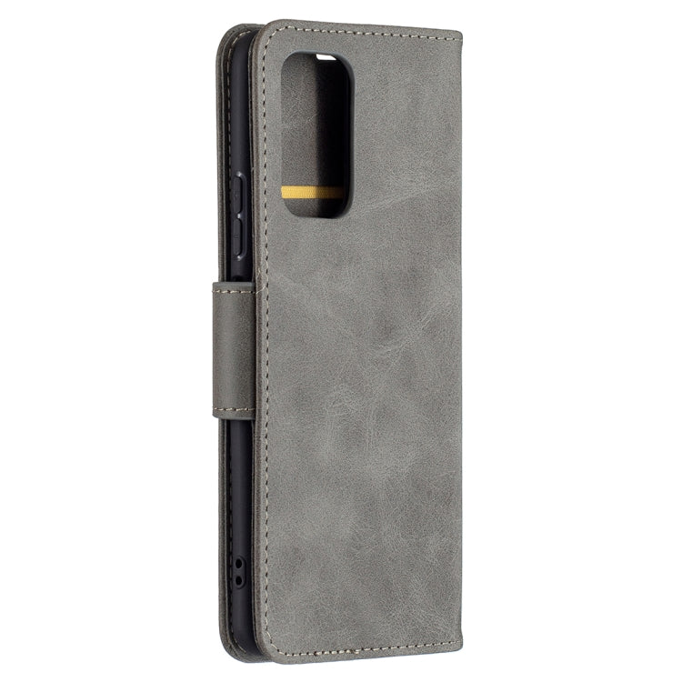 For Xiaomi Redmi Note 10 Pro Retro Lambskin Texture Pure Color Horizontal Flip PU Leather Case with Holder & Card Slots & Wallet & Lanyard