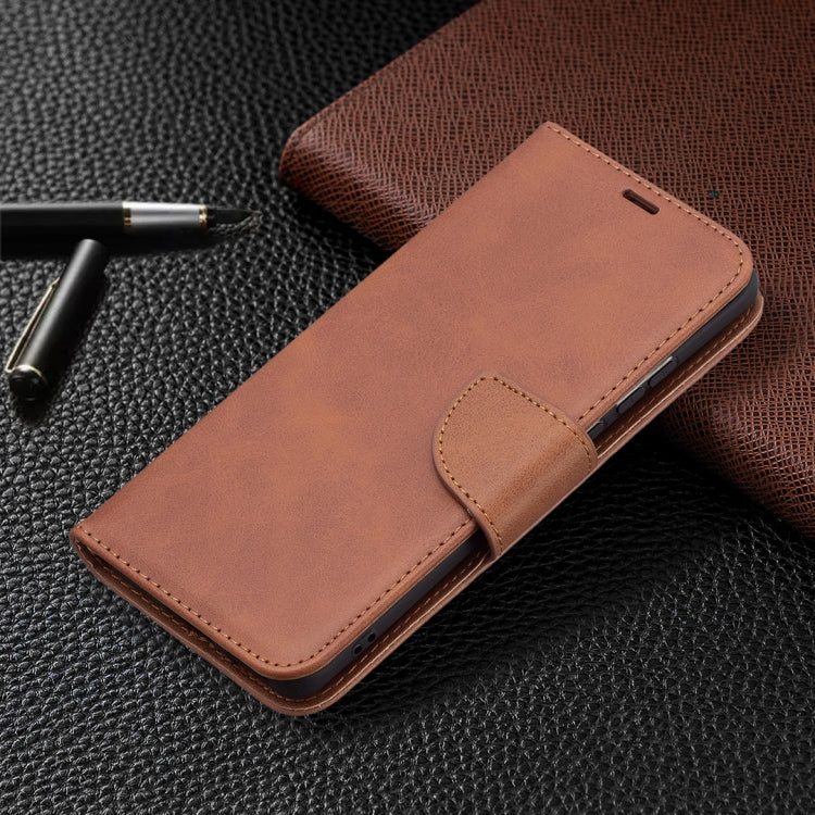 For Huawei P50 Pro Retro Lambskin Texture Pure Color Horizontal Flip PU Leather Case with Holder & Card Slots & Wallet & Lanyard