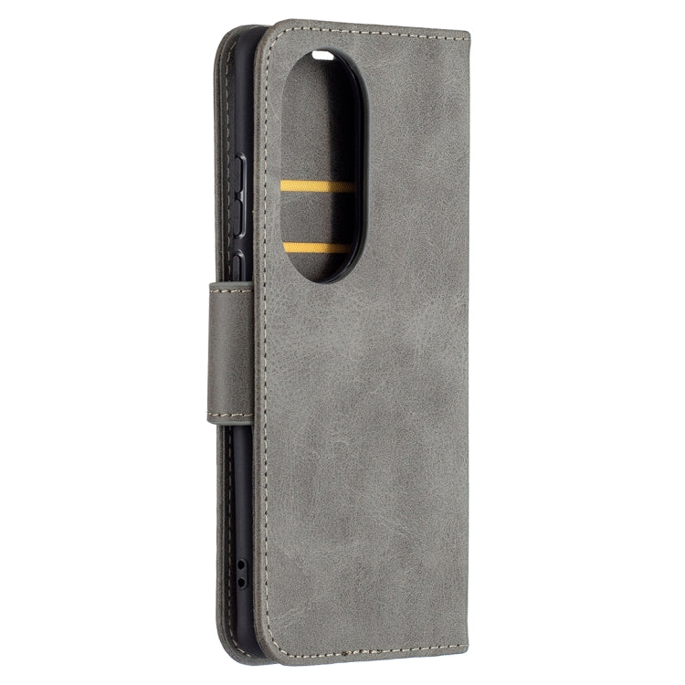 For Huawei P50 Pro Retro Lambskin Texture Pure Color Horizontal Flip PU Leather Case with Holder & Card Slots & Wallet & Lanyard