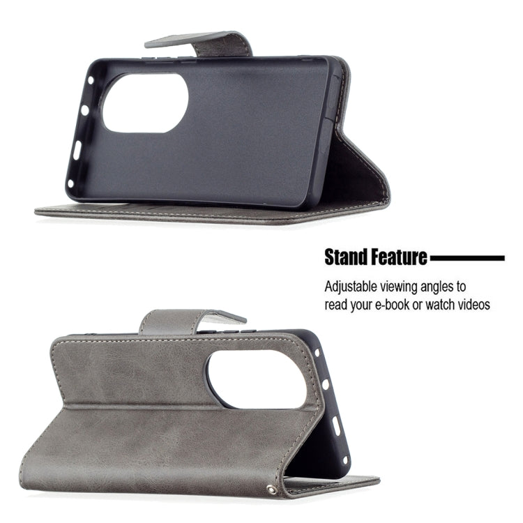 For Huawei P50 Pro Retro Lambskin Texture Pure Color Horizontal Flip PU Leather Case with Holder & Card Slots & Wallet & Lanyard