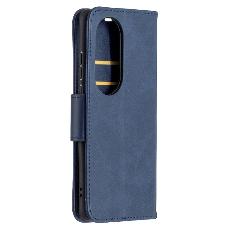 For Huawei P50 Pro Retro Lambskin Texture Pure Color Horizontal Flip PU Leather Case with Holder & Card Slots & Wallet & Lanyard