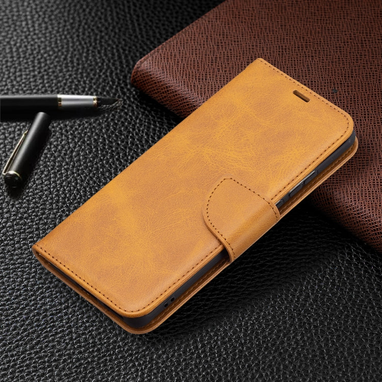 For Huawei P50 Retro Lambskin Texture Pure Color Horizontal Flip PU Leather Case with Holder & Card Slots & Wallet & Lanyard