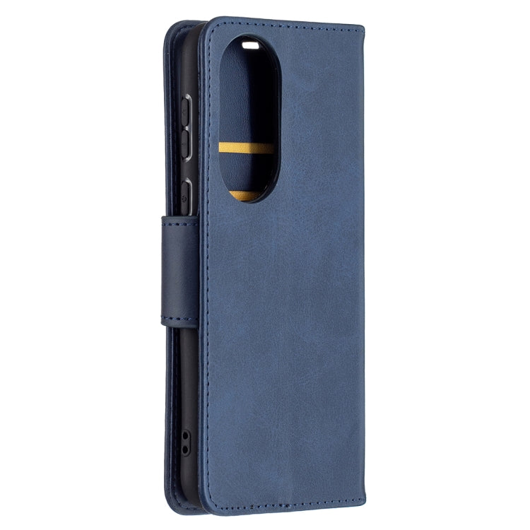 For Huawei P50 Retro Lambskin Texture Pure Color Horizontal Flip PU Leather Case with Holder & Card Slots & Wallet & Lanyard