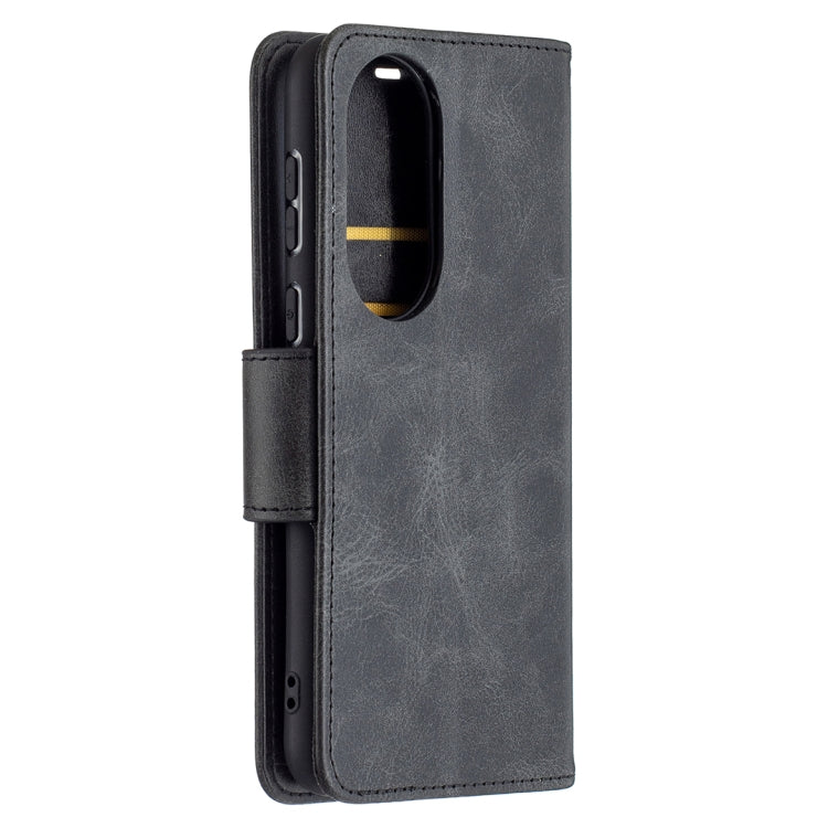 For Huawei P50 Retro Lambskin Texture Pure Color Horizontal Flip PU Leather Case with Holder & Card Slots & Wallet & Lanyard