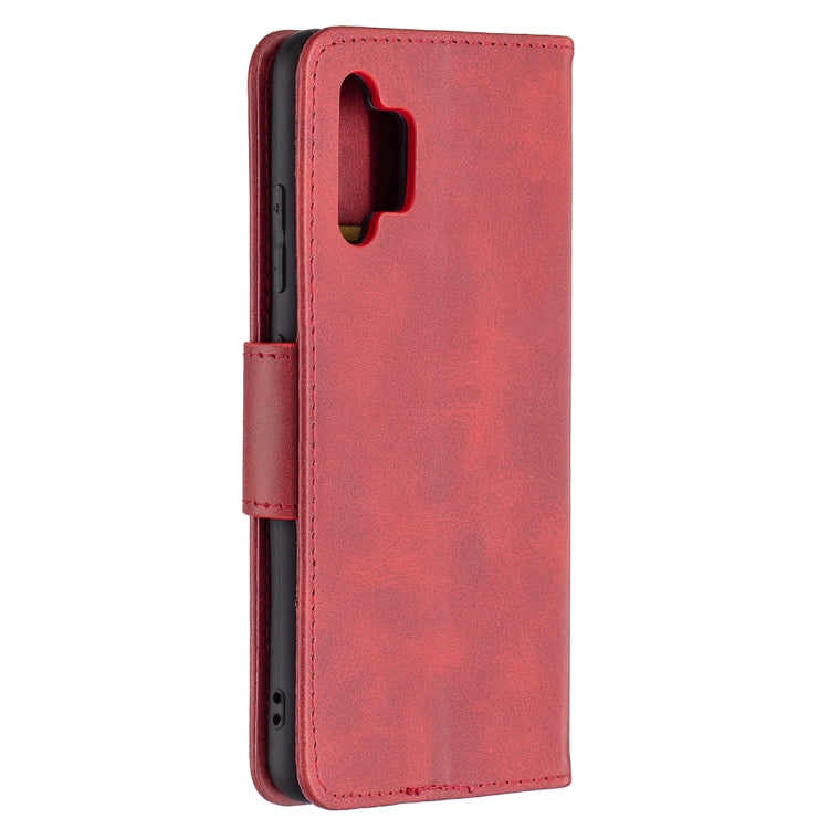 For Samsung Galaxy A32 4G Retro Lambskin Texture Pure Color Horizontal Flip PU Leather Case with Holder & Card Slots & Wallet & Lanyard