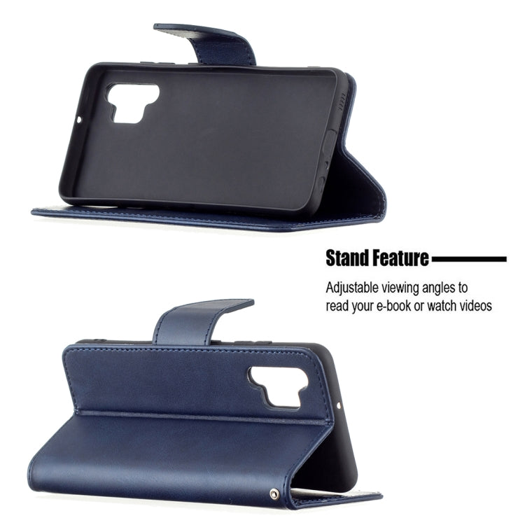 For Samsung Galaxy A32 4G Retro Lambskin Texture Pure Color Horizontal Flip PU Leather Case with Holder & Card Slots & Wallet & Lanyard