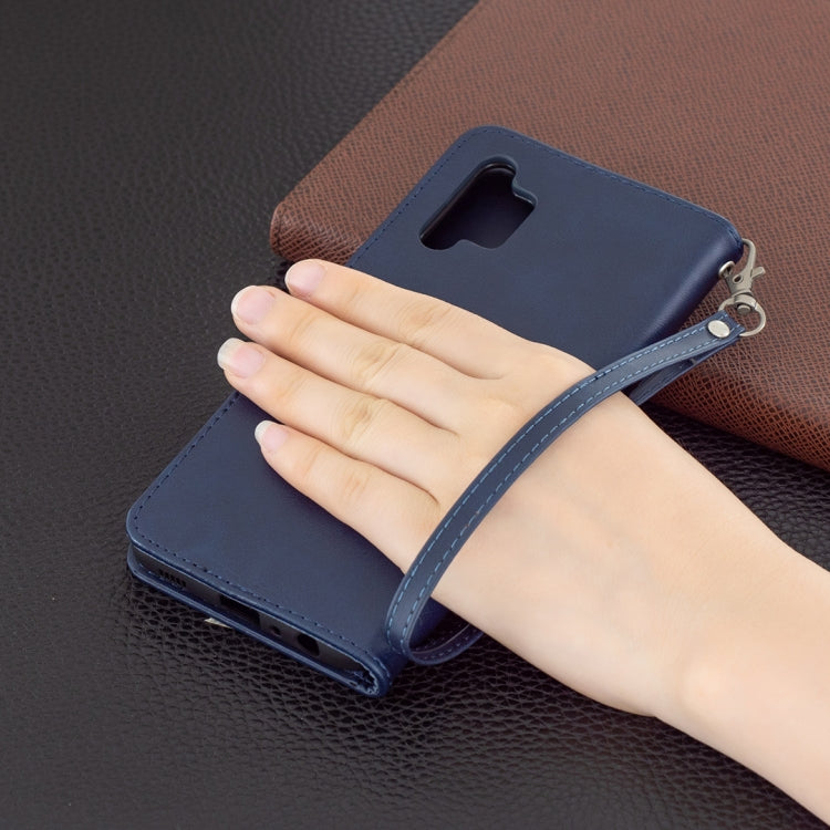 For Samsung Galaxy A32 4G Retro Lambskin Texture Pure Color Horizontal Flip PU Leather Case with Holder & Card Slots & Wallet & Lanyard