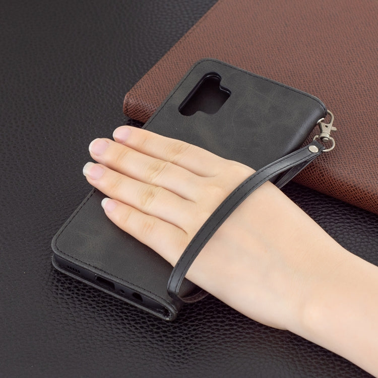 For Samsung Galaxy A32 4G Retro Lambskin Texture Pure Color Horizontal Flip PU Leather Case with Holder & Card Slots & Wallet & Lanyard