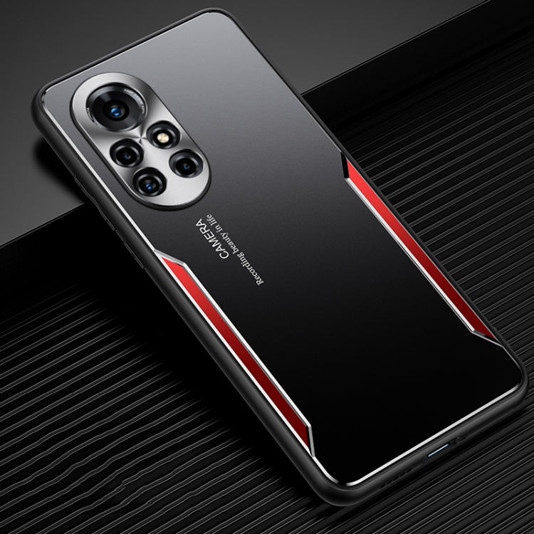 For Huawei nova 8 Pro 5G Blade Series TPU Frame + Titanium Alloy Sand Blasting Technology Backplane + Color Aluminum Alloy Decorative Edge Mobile Phone Protective Shell