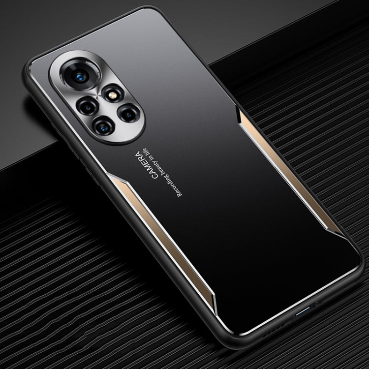 For Huawei nova 8 Pro 5G Blade Series TPU Frame + Titanium Alloy Sand Blasting Technology Backplane + Color Aluminum Alloy Decorative Edge Mobile Phone Protective Shell
