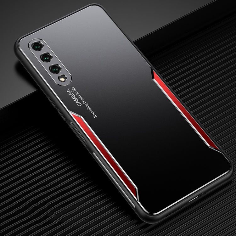For Honor 9X Pro Blade Series TPU Frame + Titanium Alloy Sand Blasting Technology Backplane + Color Aluminum Alloy Decorative Edge Mobile Phone Protective Shell