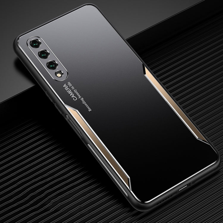 For Honor 9X Pro Blade Series TPU Frame + Titanium Alloy Sand Blasting Technology Backplane + Color Aluminum Alloy Decorative Edge Mobile Phone Protective Shell