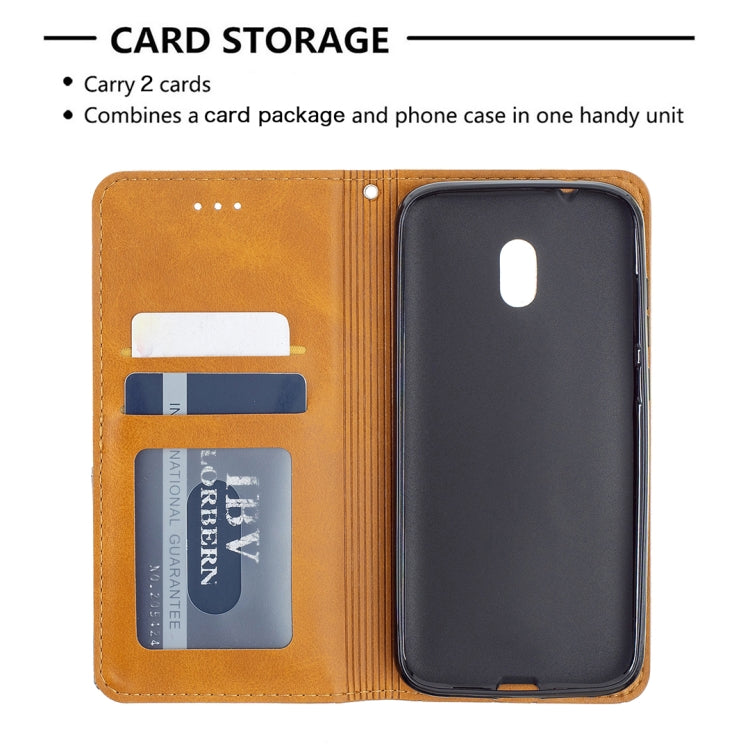 For Nokia C1 Plus Rhombus Texture Horizontal Flip Magnetic Leather Case with Holder & Card Slots