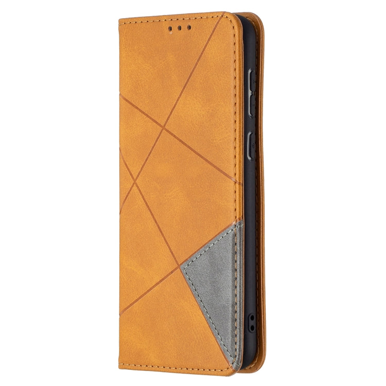 For Huawei P50 Rhombus Texture Horizontal Flip Magnetic Leather Case with Holder & Card Slots