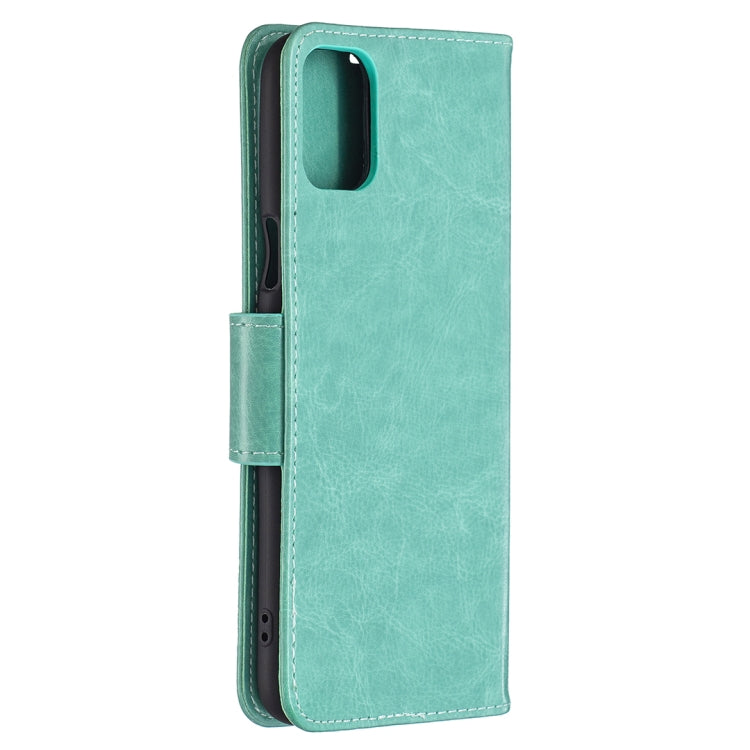 For LG K42 Two Butterflies Embossing Pattern Horizontal Flip Leather Case with Holder & Card Slot & Wallet & Lanyard