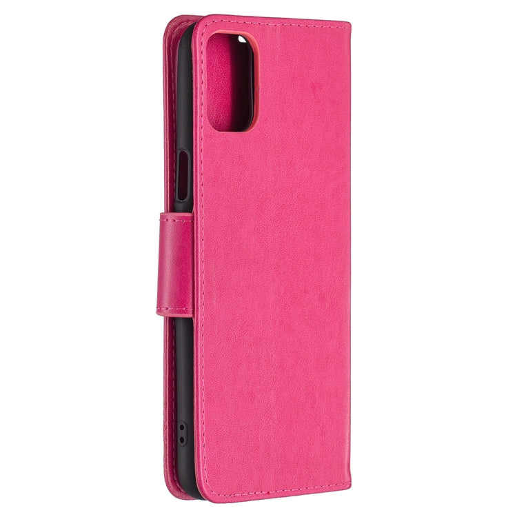 For LG K42 Two Butterflies Embossing Pattern Horizontal Flip Leather Case with Holder & Card Slot & Wallet & Lanyard