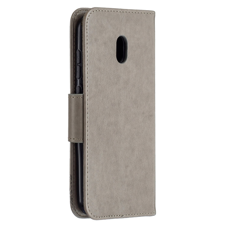 For Nokia C1 Plus Two Butterflies Embossing Pattern Horizontal Flip Leather Case with Holder & Card Slot & Wallet & Lanyard