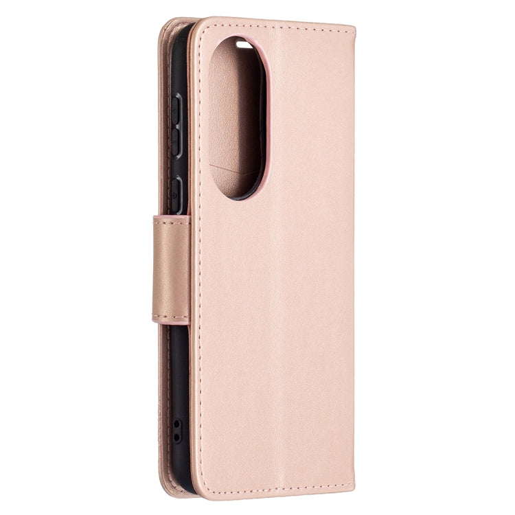 For Huawei P50 Two Butterflies Embossing Pattern Horizontal Flip Leather Case with Holder & Card Slot & Wallet & Lanyard