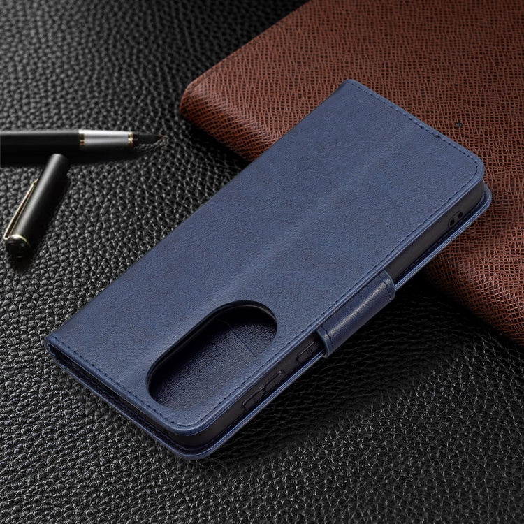 For Huawei P50 Two Butterflies Embossing Pattern Horizontal Flip Leather Case with Holder & Card Slot & Wallet & Lanyard