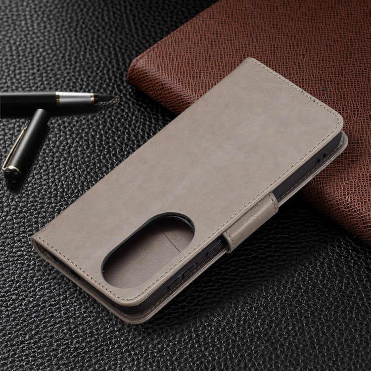 For Huawei P50 Two Butterflies Embossing Pattern Horizontal Flip Leather Case with Holder & Card Slot & Wallet & Lanyard