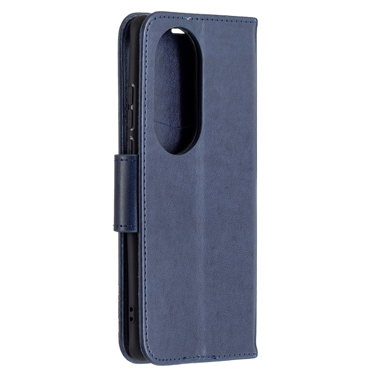 For Huawei P50 Pro Two Butterflies Embossing Pattern Horizontal Flip Leather Case with Holder & Card Slot & Wallet & Lanyard