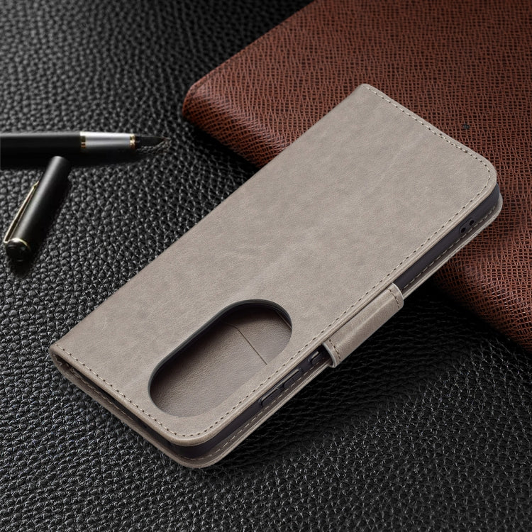 For Huawei P50 Pro Two Butterflies Embossing Pattern Horizontal Flip Leather Case with Holder & Card Slot & Wallet & Lanyard
