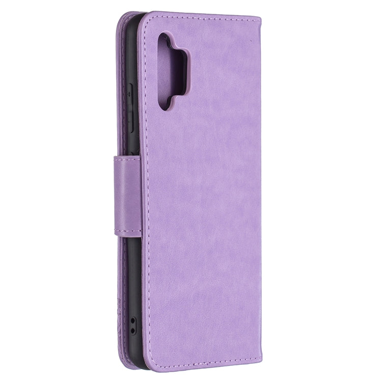 For Samsung Galaxy A32 4G Two Butterflies Embossing Pattern Horizontal Flip Leather Case with Holder & Card Slot & Wallet & Lanyard
