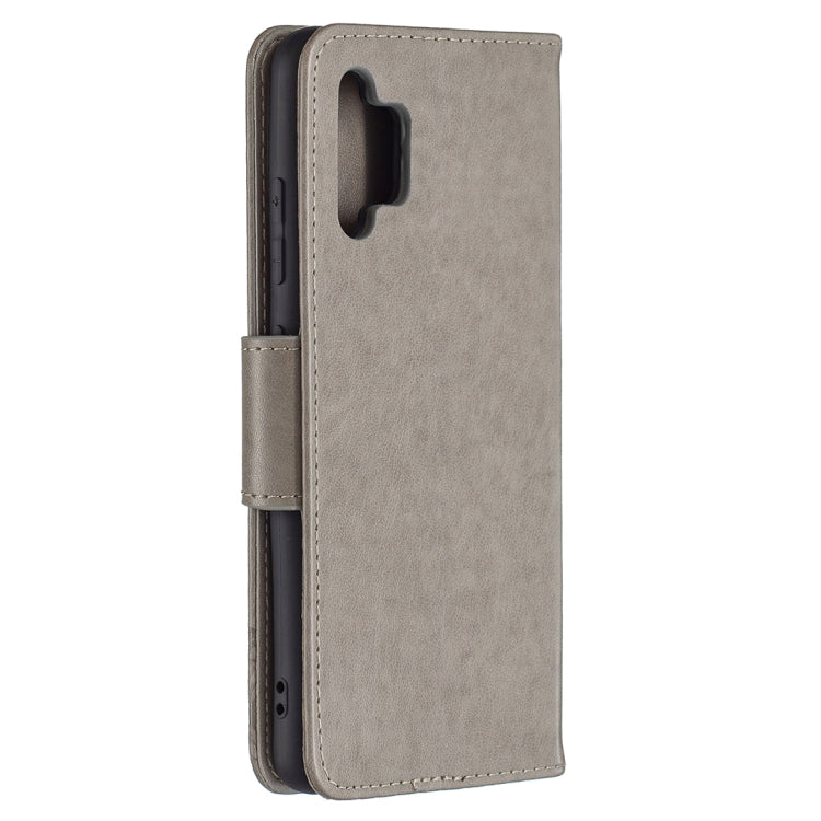 For Samsung Galaxy A32 4G Two Butterflies Embossing Pattern Horizontal Flip Leather Case with Holder & Card Slot & Wallet & Lanyard