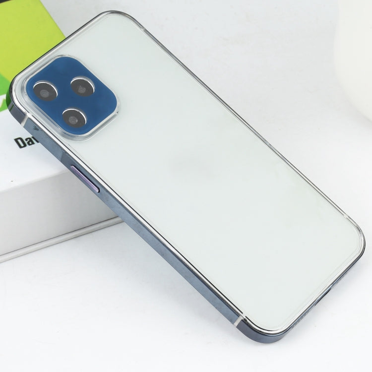 For iPhone 12 mini Stainless Steel + Acrylic Protective Case