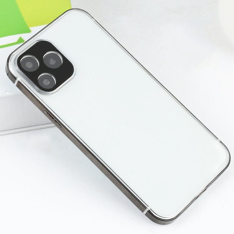 For iPhone 12 / 12 Pro Stainless Steel + Acrylic Protective Case