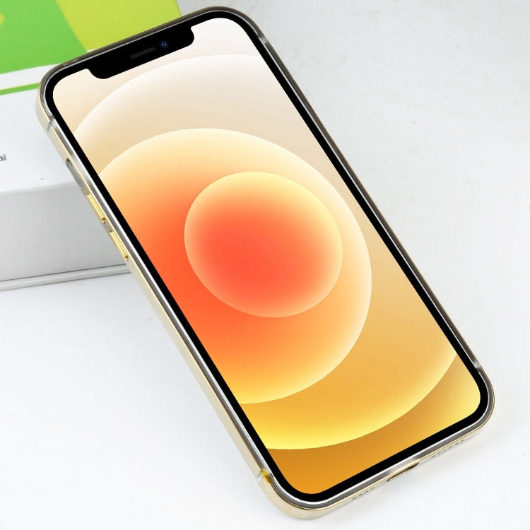 For iPhone 12 / 12 Pro Stainless Steel + Acrylic Protective Case