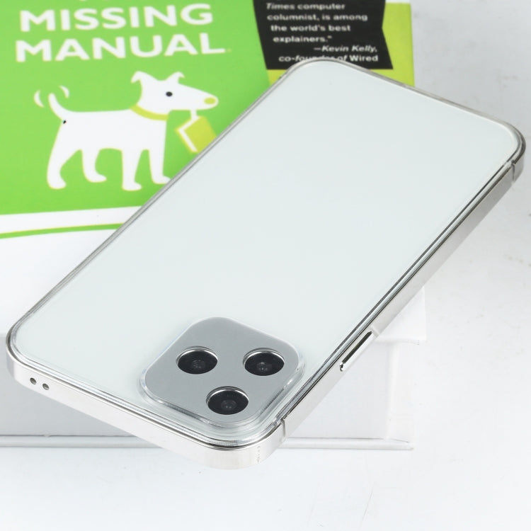 For iPhone 12 / 12 Pro Stainless Steel + Acrylic Protective Case