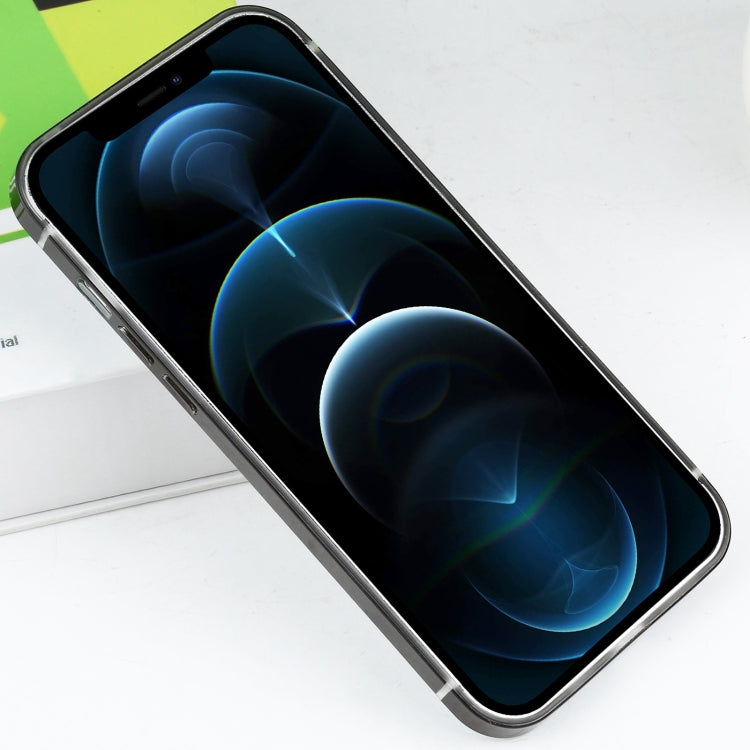 For iPhone 12 Pro Max Stainless Steel + Acrylic Protective Case