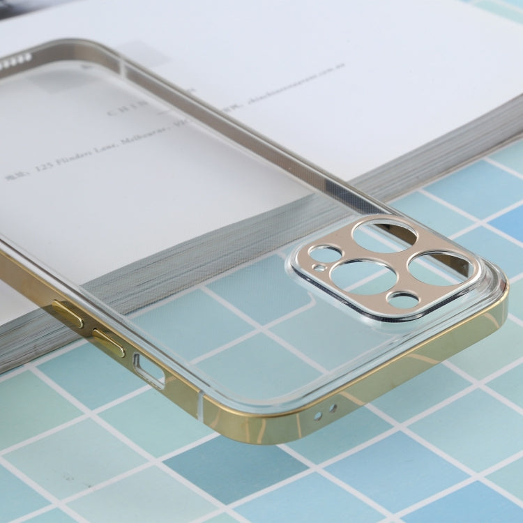 For iPhone 12 Pro Max Stainless Steel + Acrylic Protective Case