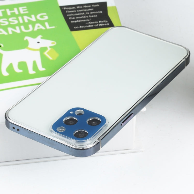 For iPhone 12 Pro Max Stainless Steel + Acrylic Protective Case