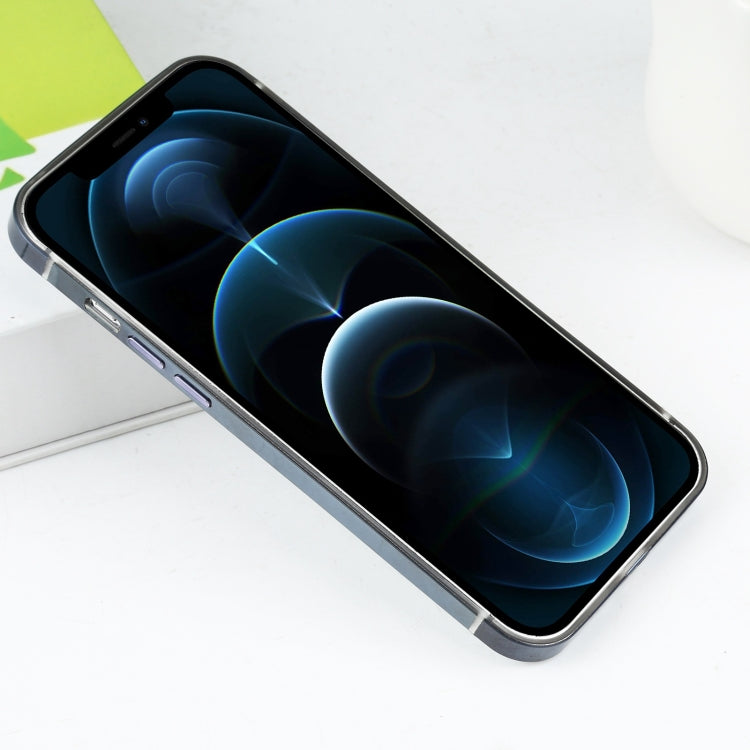 For iPhone 12 Pro Max Stainless Steel + Acrylic Protective Case