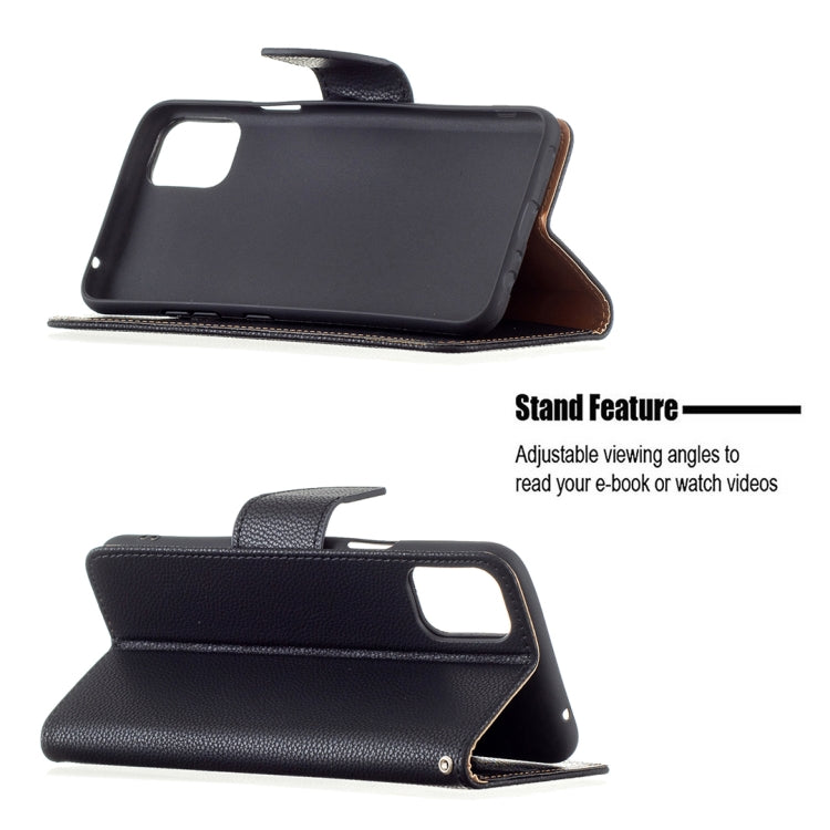 For LG K42 Litchi Texture Pure Color Horizontal Flip Leather Case with Holder & Card Slots & Wallet & Lanyard