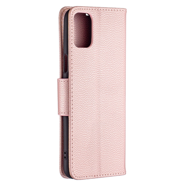For LG K42 Litchi Texture Pure Color Horizontal Flip Leather Case with Holder & Card Slots & Wallet & Lanyard
