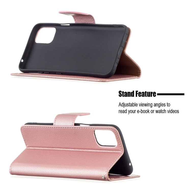 For LG K42 Litchi Texture Pure Color Horizontal Flip Leather Case with Holder & Card Slots & Wallet & Lanyard