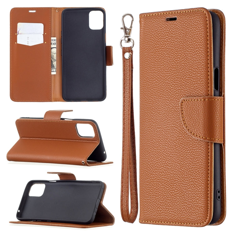 For LG K42 Litchi Texture Pure Color Horizontal Flip Leather Case with Holder & Card Slots & Wallet & Lanyard