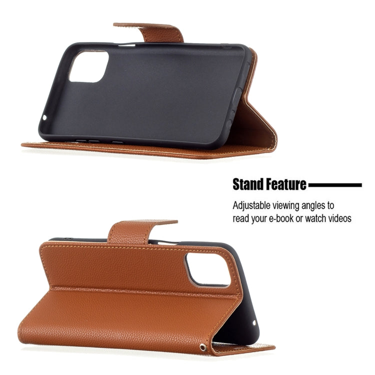 For LG K42 Litchi Texture Pure Color Horizontal Flip Leather Case with Holder & Card Slots & Wallet & Lanyard