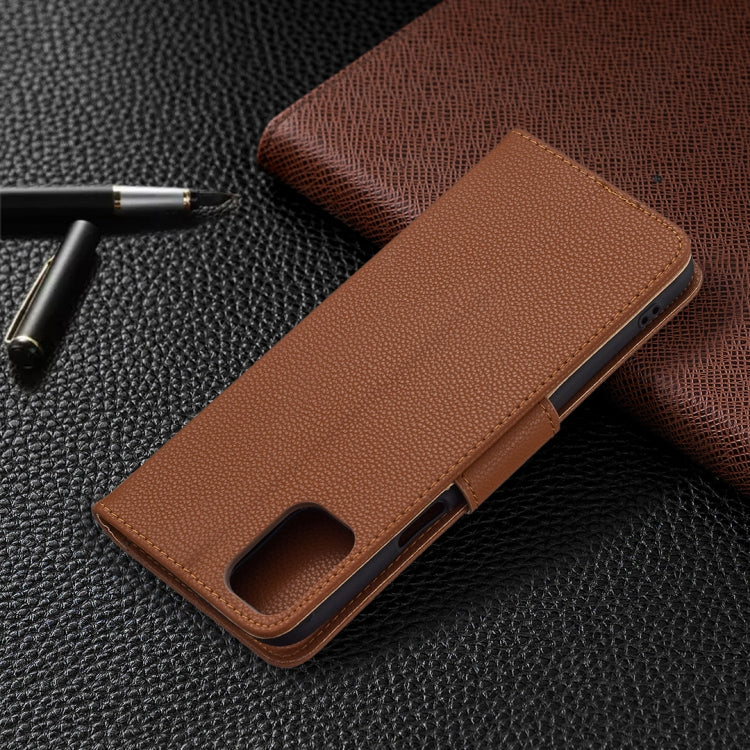 For LG K42 Litchi Texture Pure Color Horizontal Flip Leather Case with Holder & Card Slots & Wallet & Lanyard
