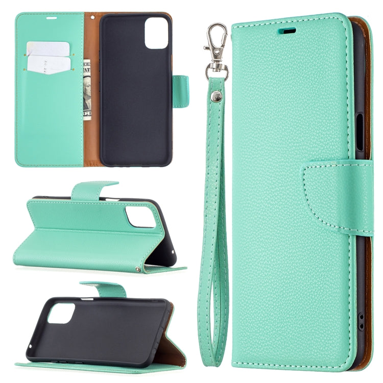 For LG K42 Litchi Texture Pure Color Horizontal Flip Leather Case with Holder & Card Slots & Wallet & Lanyard
