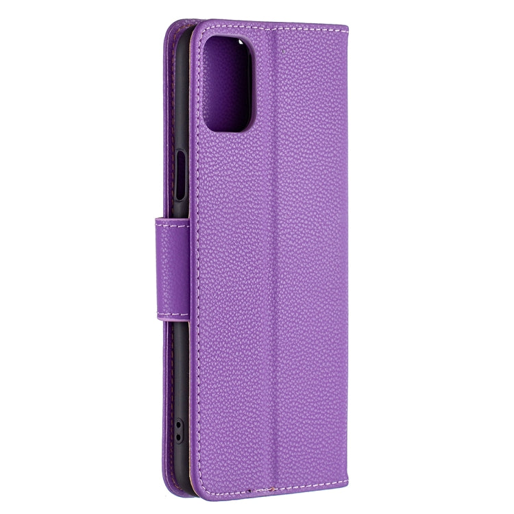 For LG K42 Litchi Texture Pure Color Horizontal Flip Leather Case with Holder & Card Slots & Wallet & Lanyard