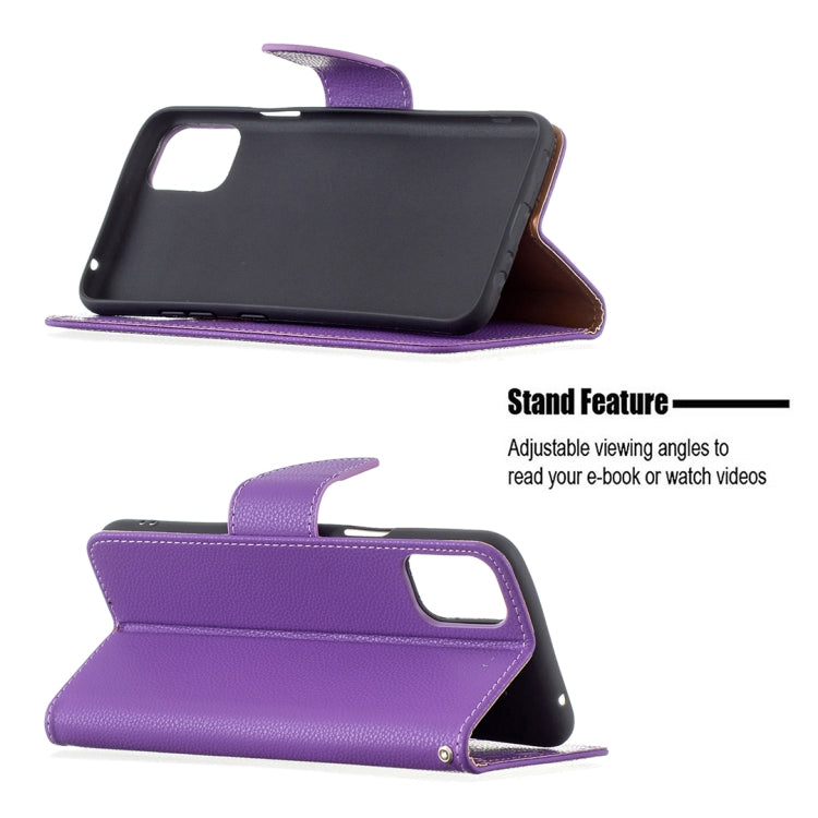 For LG K42 Litchi Texture Pure Color Horizontal Flip Leather Case with Holder & Card Slots & Wallet & Lanyard