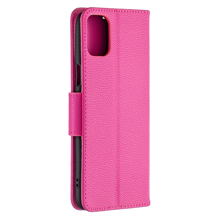 For LG K42 Litchi Texture Pure Color Horizontal Flip Leather Case with Holder & Card Slots & Wallet & Lanyard