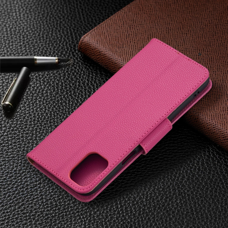 For LG K42 Litchi Texture Pure Color Horizontal Flip Leather Case with Holder & Card Slots & Wallet & Lanyard