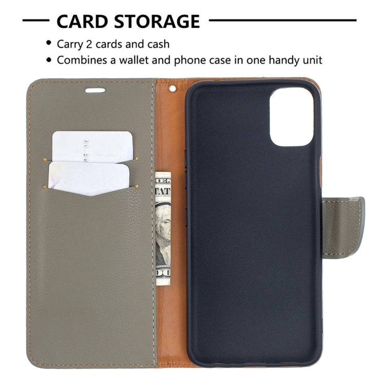 For LG K42 Litchi Texture Pure Color Horizontal Flip Leather Case with Holder & Card Slots & Wallet & Lanyard